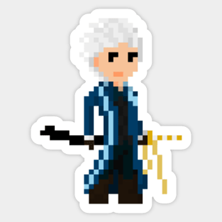 Pixel Vergil - Devil may cry Sticker